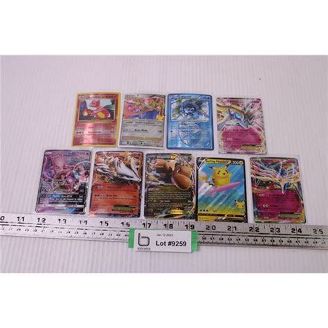 (9) Holographic Pokemon Cards - Bodnarus Auctioneering