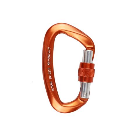 25KN 7075 Aluminium Alloy Rock Climbing Carabiners Rope Gliding Aerial Work Hanging Safety Hook ...