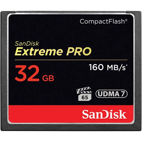 SanDisk 32GB Extreme Pro CompactFlash Memory Card (160MB/s) - CameraLK