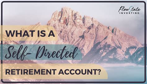 What is a self-directed retirement account? Solo 401k, SDIRA, eQRP, and more. - Flow State Investing