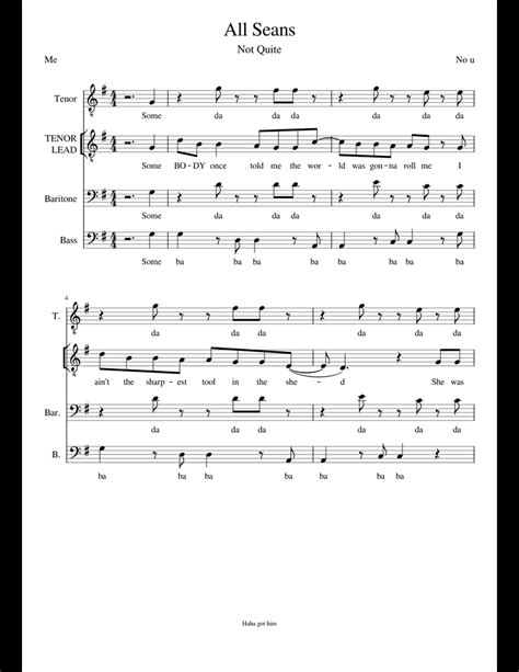 All Stars Barbershop sheet music for Voice download free in PDF or MIDI