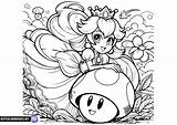 Printable Princess Peach coloring Page For Kids  Free sketch template
