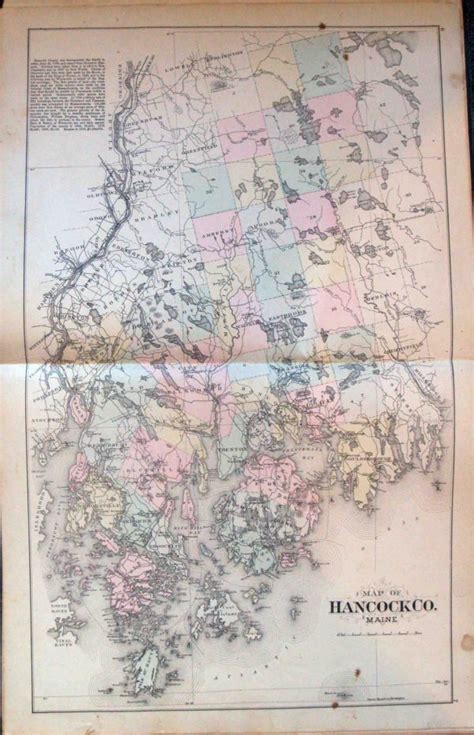 1881 Atlas of Hancock County, Maine - High Ridge Books, Inc.