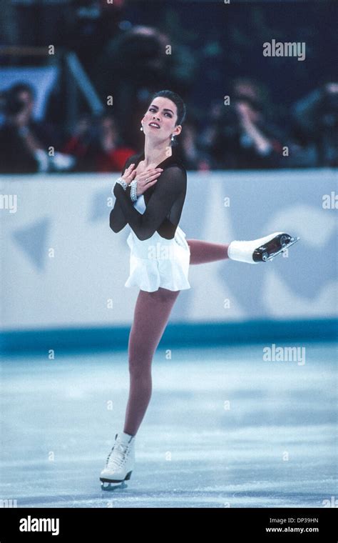 Nancy Kerrigan (USA) silver medalist competing at the 1994 Olympic Winter Games Stock Photo - Alamy