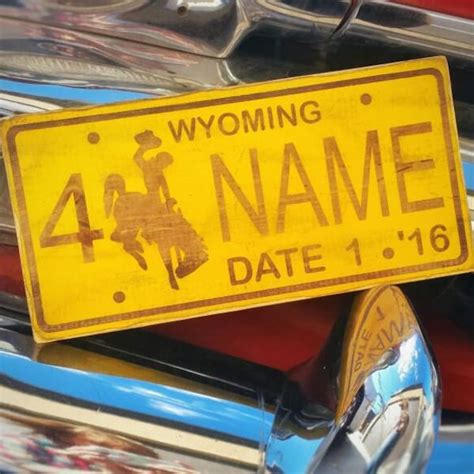 Wyoming License Plate - Etsy