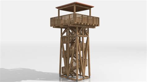 Wood Tower - 3D Model by zyed