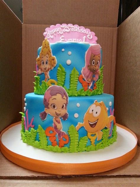 Bubble guppies themed cake