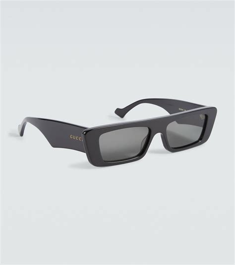 Gucci - Logo rectangular sunglasses Gucci