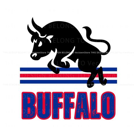 Retro Buffalo Bills NFL Football Logo SVG