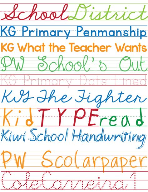 Favorite Free Fonts: Kid's Handwriting - U Create