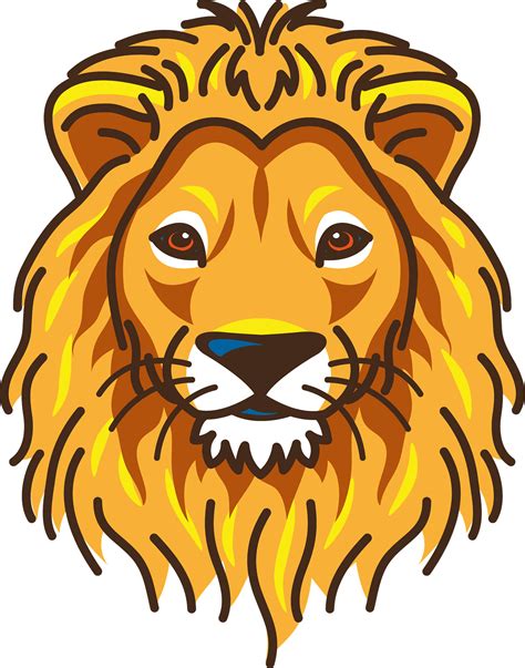 Download Simple Lion Head Simple Lion Head Drawing Pn - vrogue.co