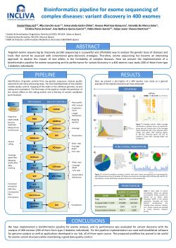 Bioinformatics pipeline for exome sequencing of complex diseases: variant discovery in 400 exomes