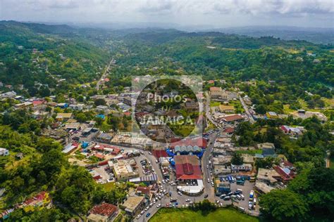 Brown's Town St Ann From Above (Orientation: Landscape) - Photos Of Jamaica