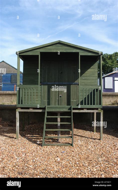 Beach Huts on West Beach Whitstable Stock Photo - Alamy