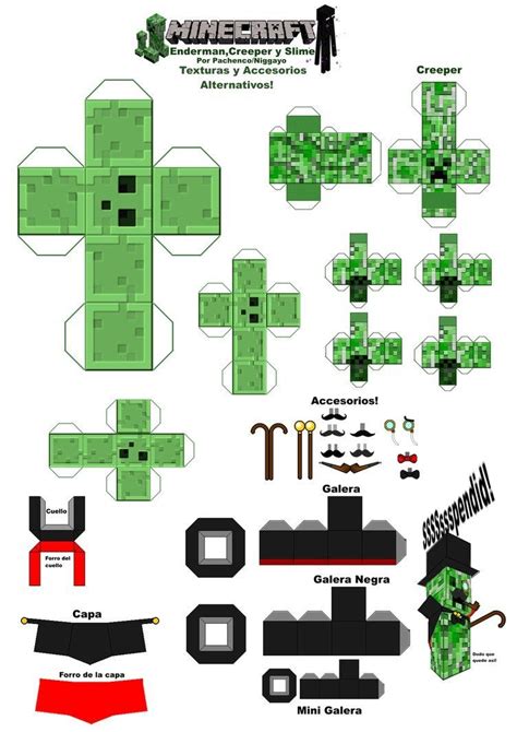 Printable Minecraft Papercraft Items - Printable Papercrafts - Printable Papercrafts