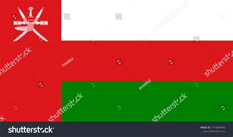 National Flag Oman Omani Original Flag Stock Illustration 1715864440 | Shutterstock