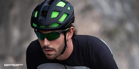 Cyclist Wearing Cycling Glasses - SafetyGearPro.com - #1 Online Safety Equipment Supplier