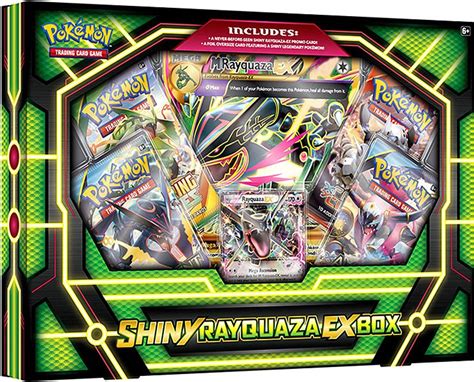 Pokemon Trading Card Game XY Shiny Rayquaza EX Premium Collection Box 4 Booster Packs, Promo ...