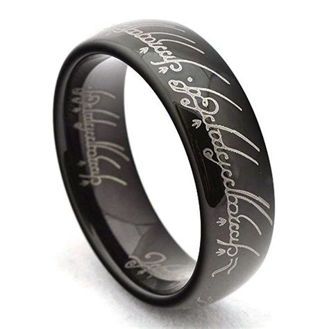 Black Lord of the Rings Tungsten Carbide Ring