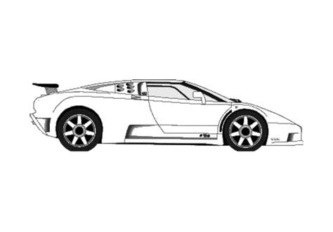 Download drawing Bugatti EB110SS Coupe 1993 in ai pdf png svg formats