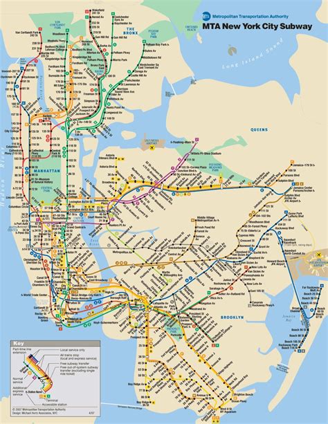 New York City Subway Map Printable | New York City Map | NYC Tourist