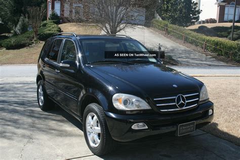 2005 Mercedes Ml500 Black / Tan Books Records Nr