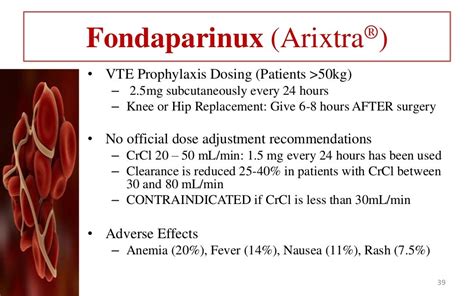 Thromboprophylaxis in orthopedic surgery