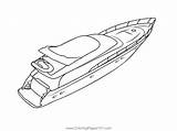 Princess Yach Coloring Page For Kids  Free Yachts Printable sketch template