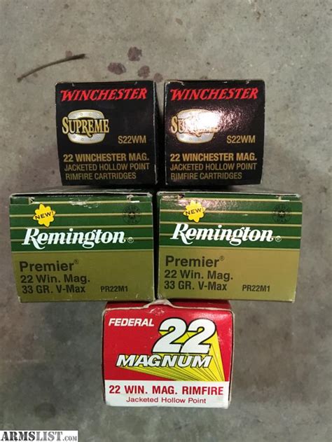 ARMSLIST - For Sale: .22 WMR ammo