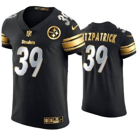 Steelers Minkah Fitzpatrick All-Black Golden Edition Jersey – US Sports Nation