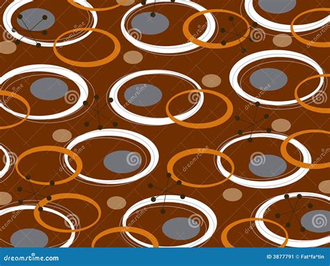 Retro oval circles pattern stock vector. Illustration of colorful - 3877791