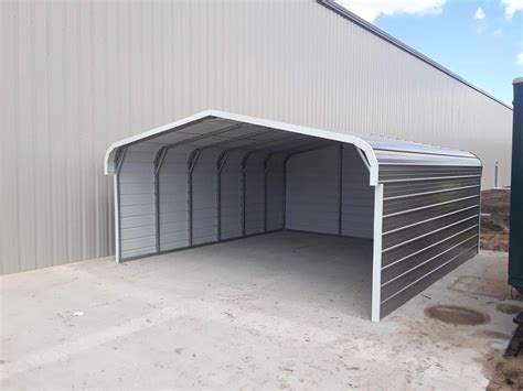 20x21x8 Metal Storage Carport in Ludington,Mi - Midwest Steel Carports