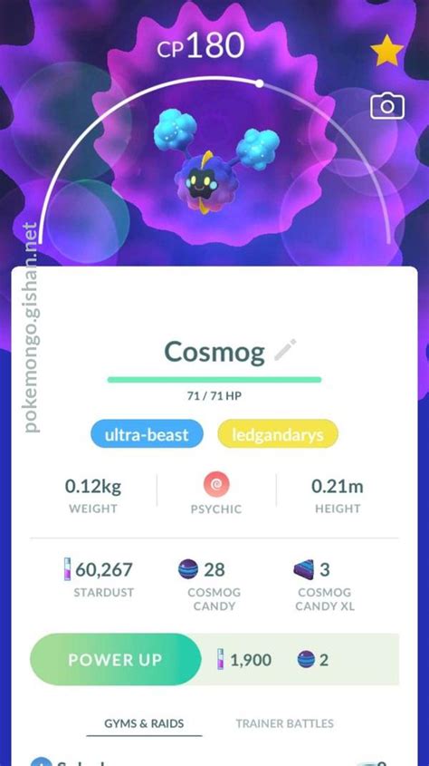 Cosmog - Pokemon Go