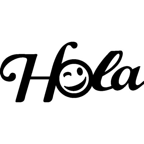 Sticker citation Hola – Stickers STICKERS CITATIONS Chambre - Ambiance ...