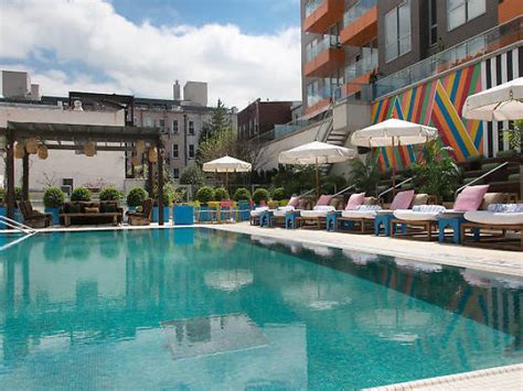 Best NYC hotels with pools for a relaxing poolside with cocktails