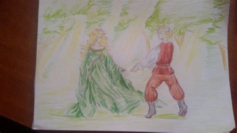 Lady in Green Kirtle seduces Prince Rilian by Yukihinochyan on DeviantArt