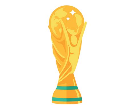 fifa world cup símbolo trofeo logo mundial campeón oro diseño vector ...