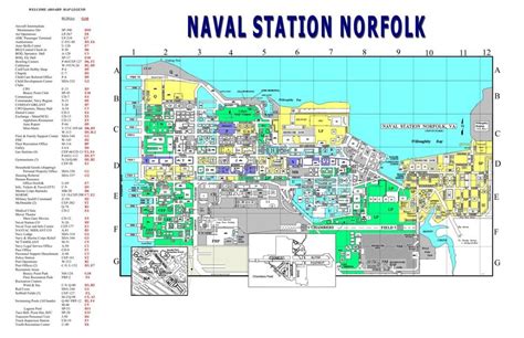 Map of Naval Station Norfolk | Facilities | militarynews.com