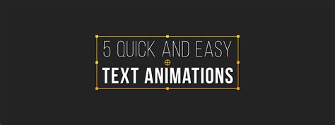 How To Create 5 Awesome Text Animations In After Effects | Motion Array