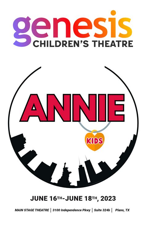 Shows 2023 – Annie KIDS Session 1 | Genesis Children's Theatre