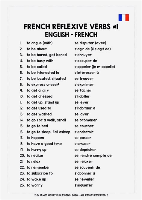 50 Most Used French Verbs To Know + Free Flashcards 629 French Language ...