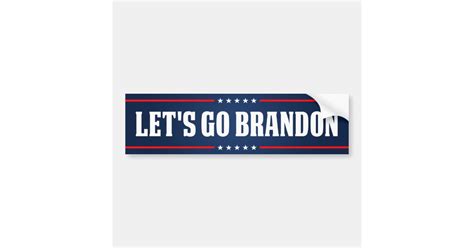 Lets Go Brandon FJB funny anti joe Biden Bumper St Bumper Sticker | Zazzle