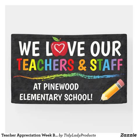 Teacher Appreciation Week Banner | Zazzle.com in 2022 | Teacher appreciation week, Teacher ...