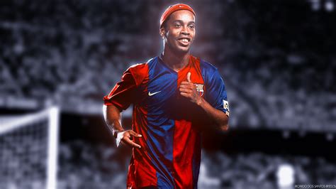 Download FC Barcelona Ronaldinho Sports HD Wallpaper