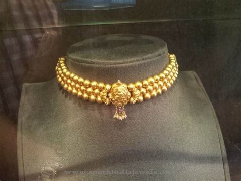 Gold Light Weight Choker Prakruthi - South India Jewels