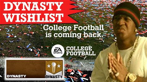 EA Sports College Football is Back! Wishlist For Dynasty Mode!