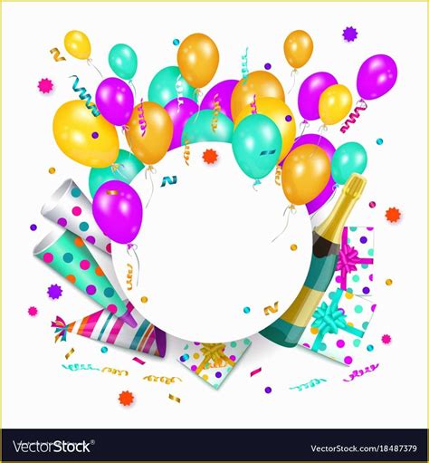 Happy Birthday Poster Template Free Of Happy Birthday Banner Poster Template Royalty Free Vector ...