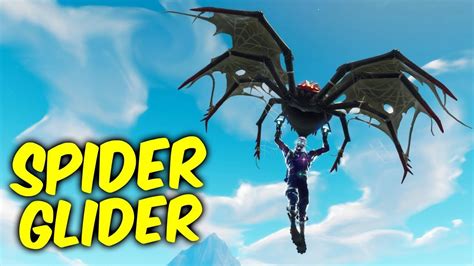 Fortnite new glider gameplay.HATCHLING - SPIDER GLIDER - YouTube