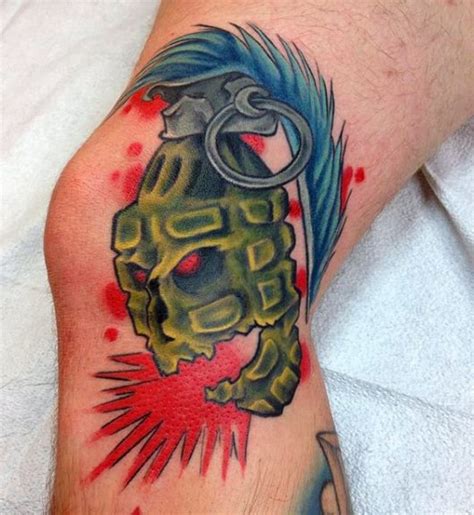 50 Grenade Tattoo Designs For Men - Explosive Ink Ideas