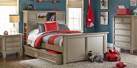 Belmar 5 Pc Gray Twin Bedroom Set With Nightstand, Chest, 3 Pc Twin ...